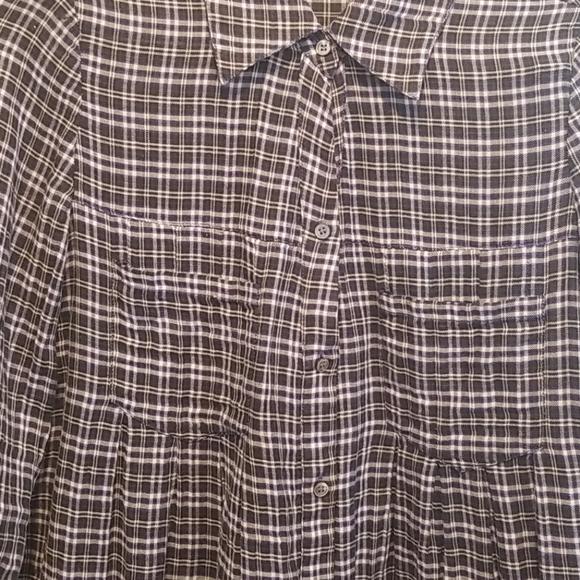 Joie Plaid Cotton Long Sleeve Button Down Shirt - Picture 2 of 8